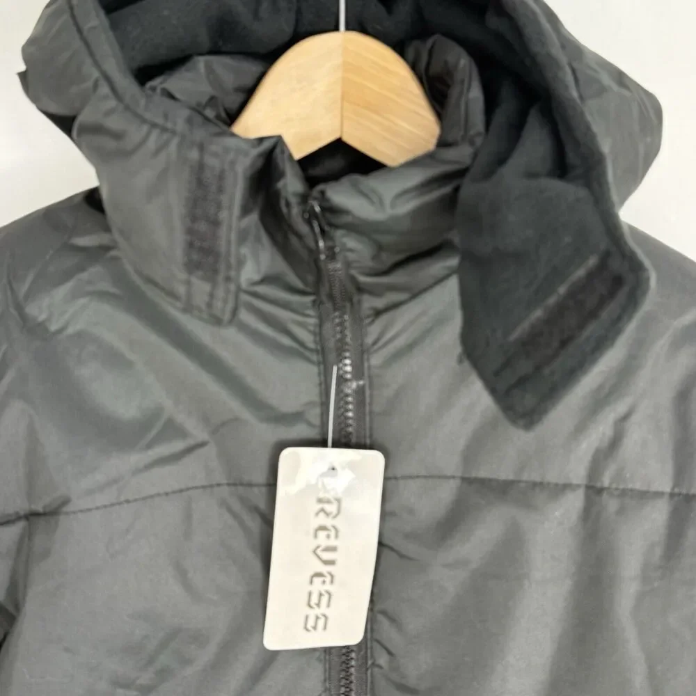 Revess Black Puffer Winter Coat Hooded Men Size 8 Small NWT